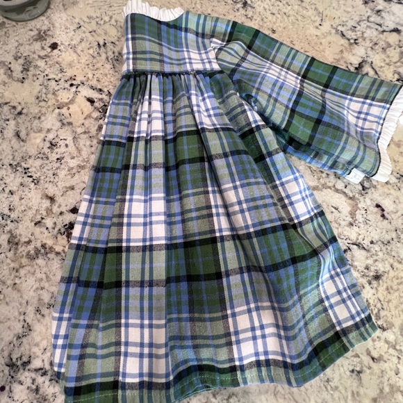 Hannah Blue and Green Plaid top - Picture 3 of 4